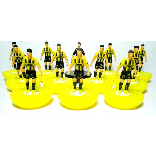 Subbuteo Andrew Table Soccer AEK Athens 2014-15 on Classic Hasbro bases